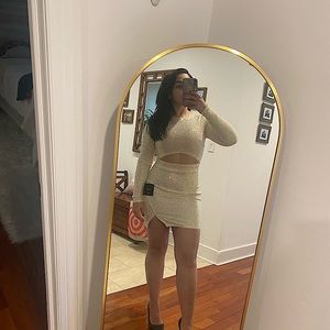 Sparkly Cutout Mini Dress